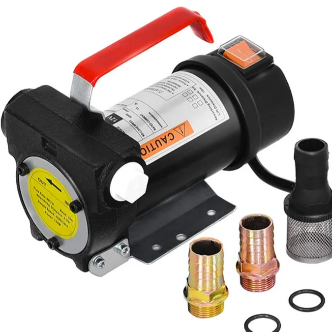 New type pumping unit small portable diesel fuel transfer pump DC12v/24v stainless steel  oil pump