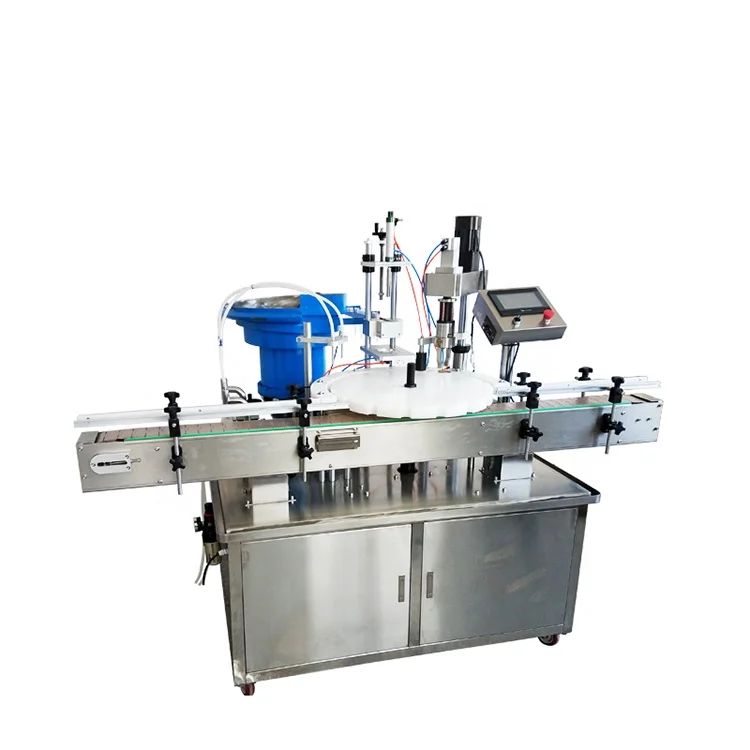 YTK-AFC1 2 heads small cosmetic oil bottle production line with filling capping disc