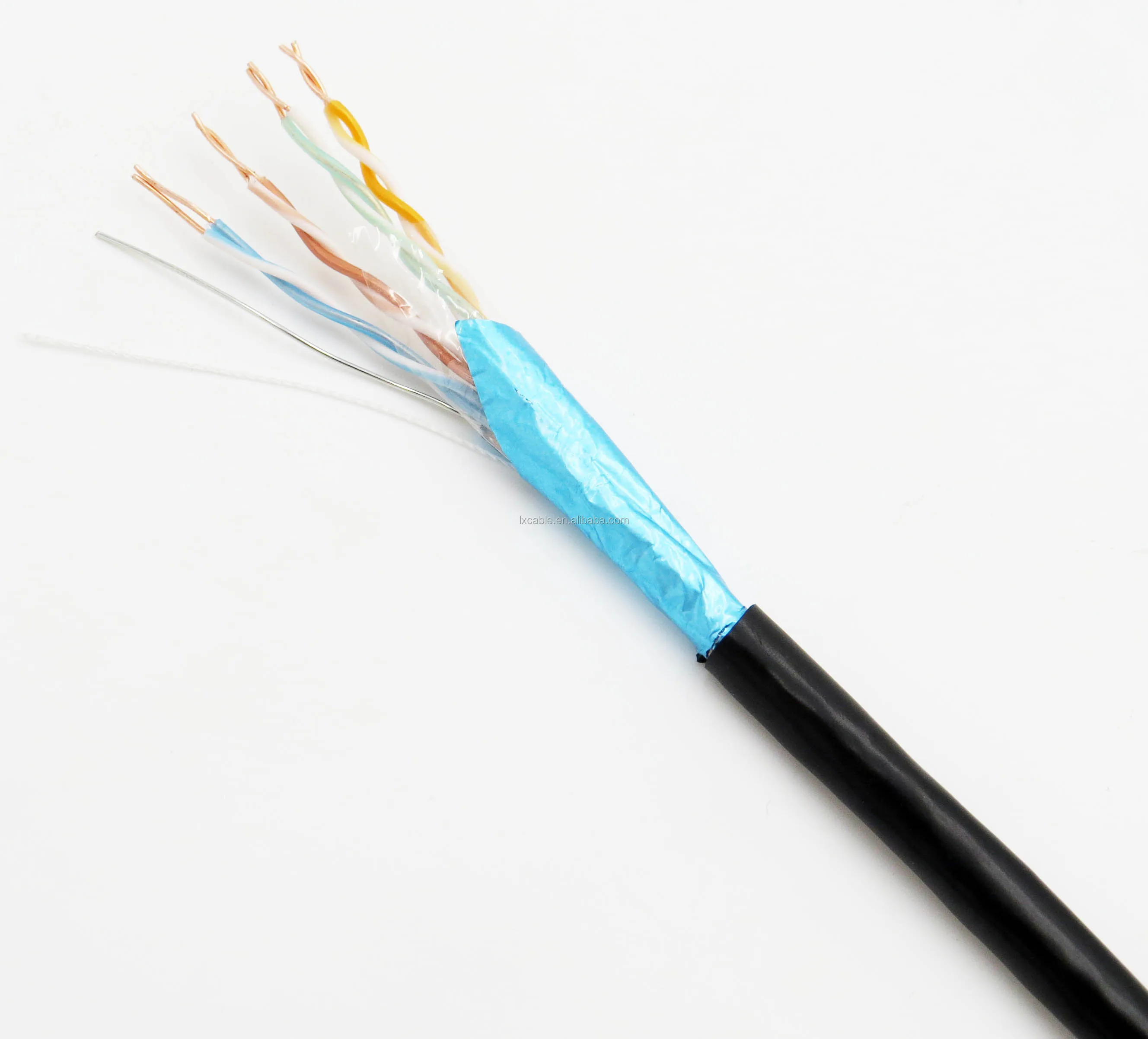 High Quality Wholesale Price CAT5E CAT 5E 24AWG CCA COPPER CLAD AL UTP FTP SFTP Double PVC/PE Jacket Network Ethernet Lan Cable