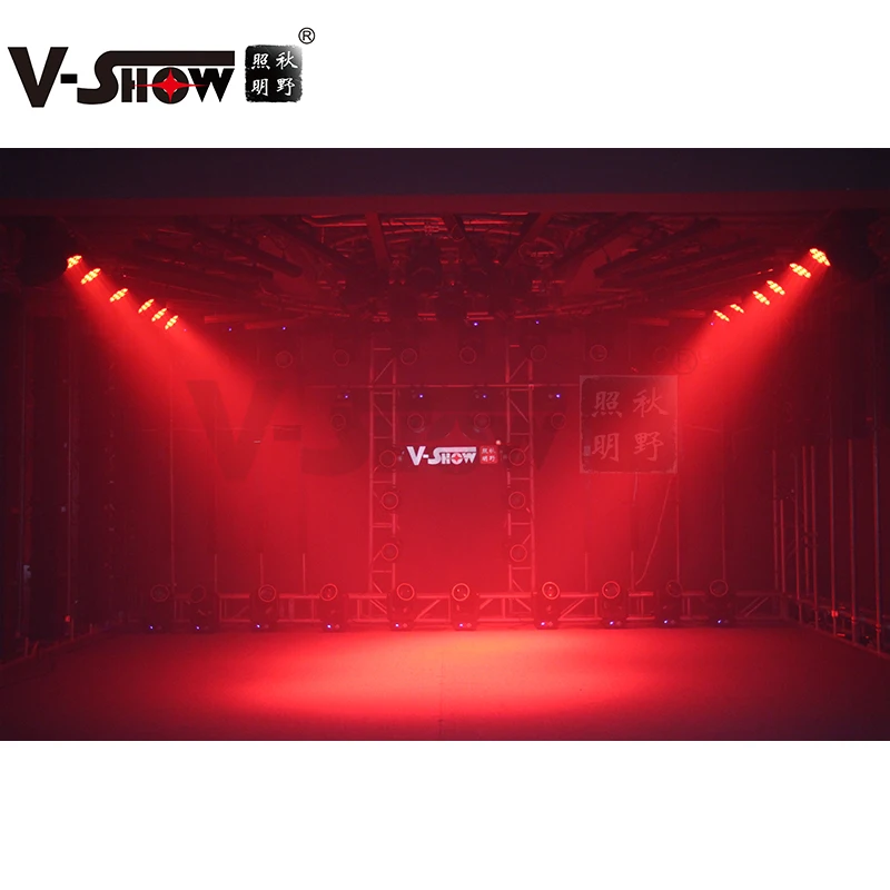 V-Show Remote App Outdoor 12 * 18W RGBWA+UV 6in1 Waterproof LED Battery Wireless Par Lights
