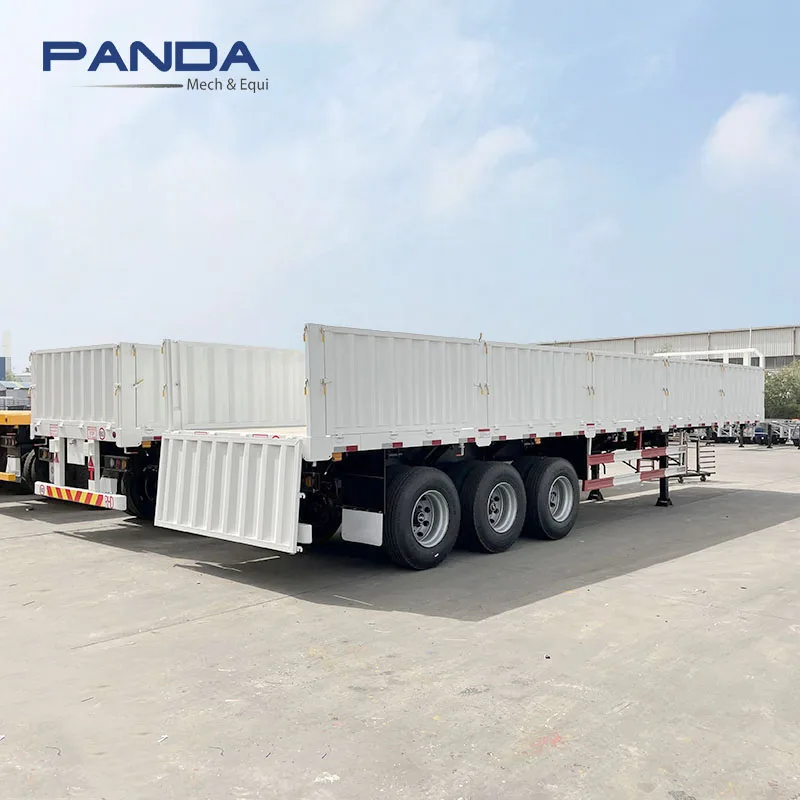 Fuwa tri axles 40ft 12m dropside panel trailer side wall semi trailer for sale