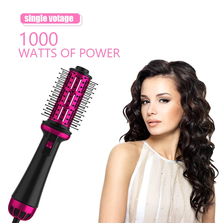 SK-035C Hair Curling Straightening One-Step Volumizer Hair Dryer Brush Blow Dryer Brush For Styling And Frizz Control
