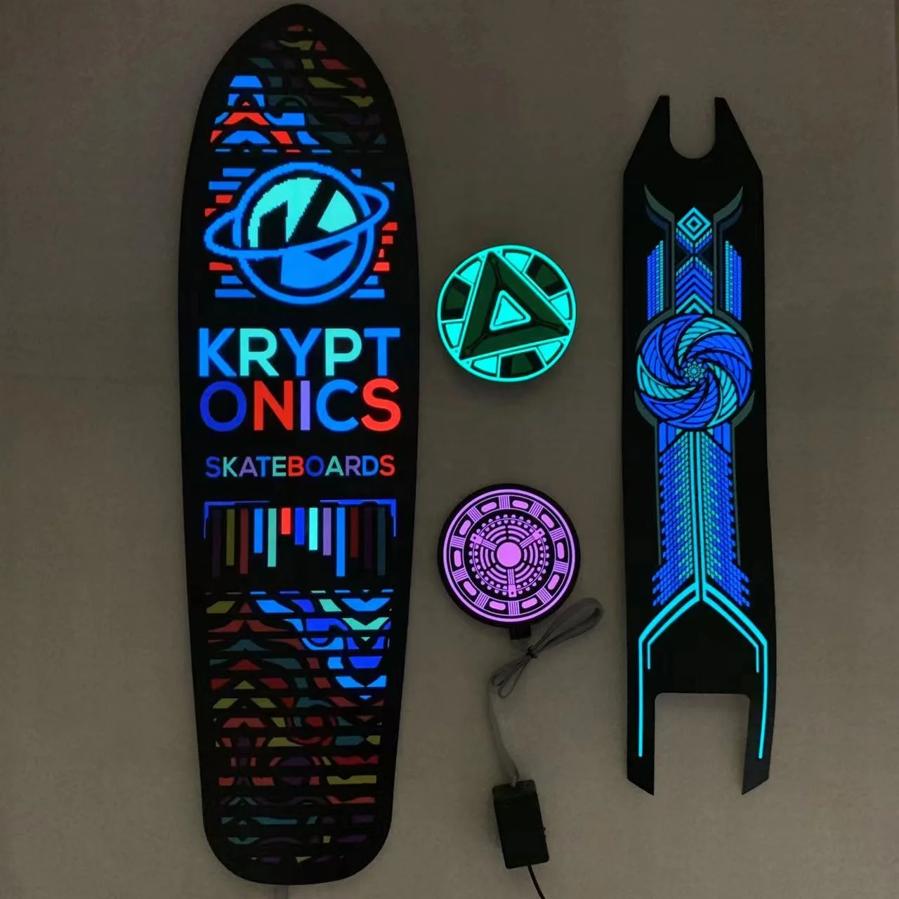 High quality el panel electroluminescent,EL Electric scooter panel,LED glowing scooter