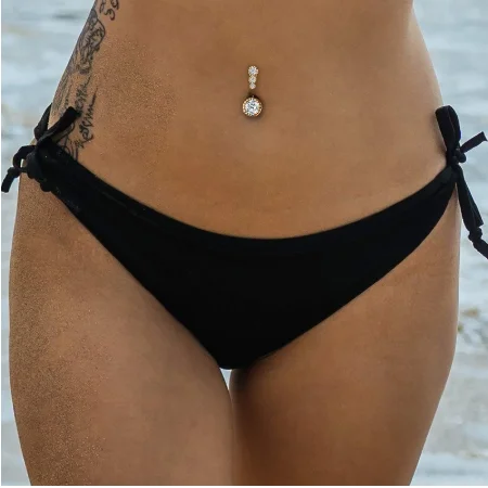 5pcs/set Crystal Navel Ring Bar Barbell Drop Dangle Body Piercing Belly Button Rings Men Women