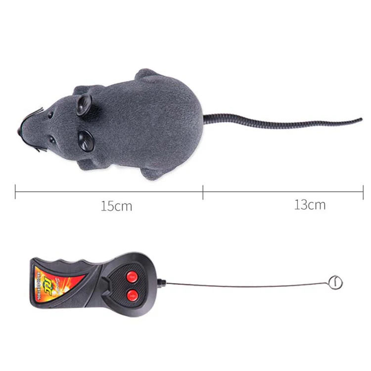 
Funny Wireless Remote Control Automatic Moving Simulation Electric Mouse Cat Toy 