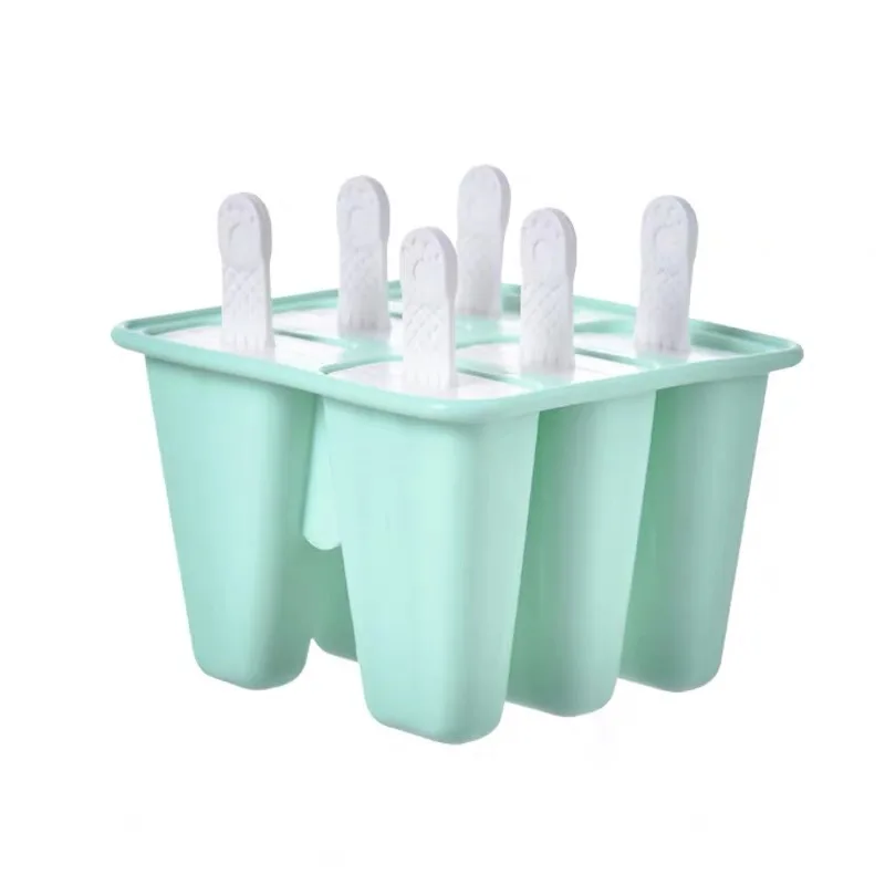 Popsicle Molds 6 Cavity Silicone Ice Pop Molds BPA Free Popsicle Mold Reusable Easy Release Ice Pop Maker