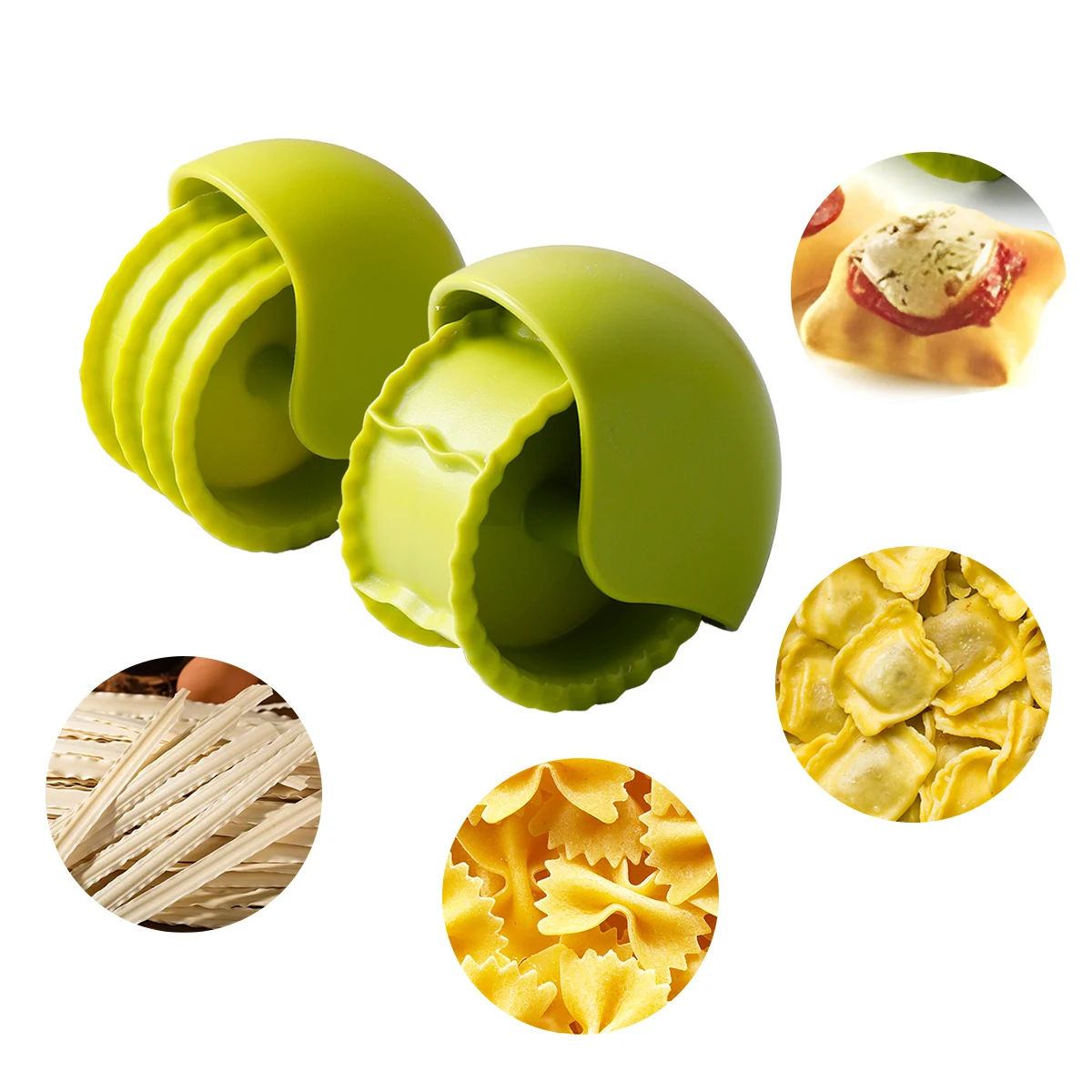 Kitchen baking tool cookie cutter roller for pie crust pastry crimping wheel
