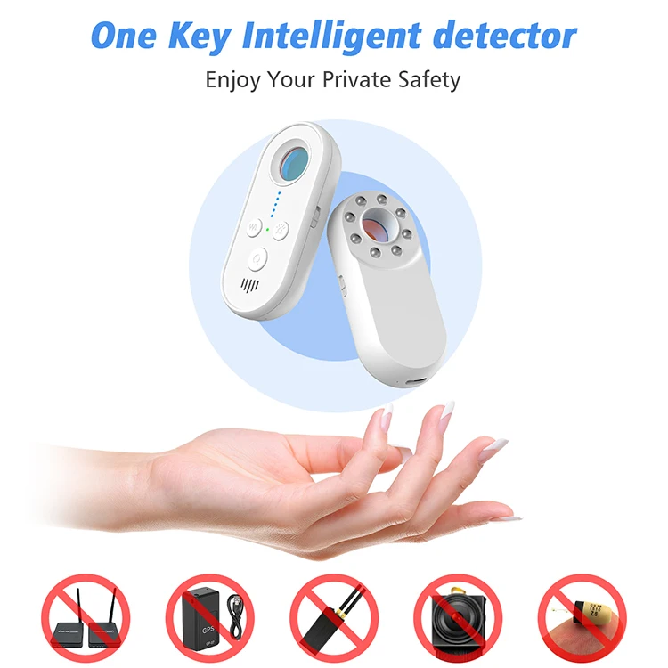 Anti Spy Camera Personal Pen Cam Safety IR Sound Alarm Mini RF Signal Audio Bug Detector Wireless