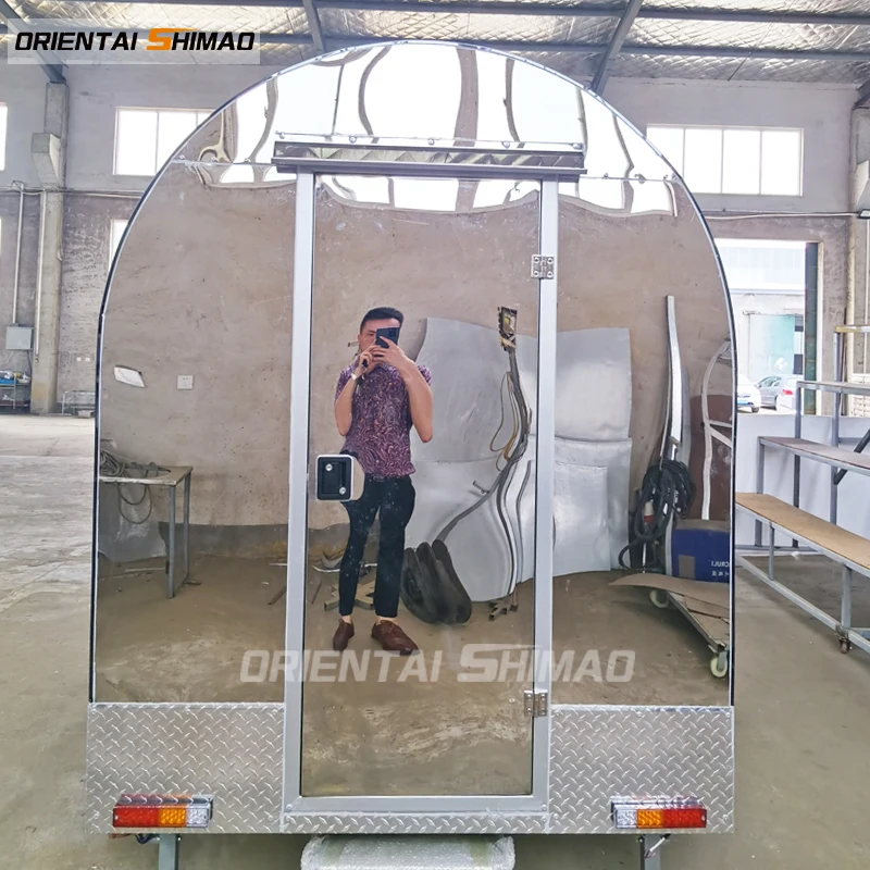 Oriental shimao kebab coffee vendor towing supplies support mobile electric rickshaw small food cart