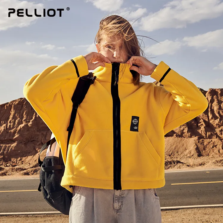 
High quality autumn and spring women windbreaker jacket sports zip up fleece jacket with custom logo 