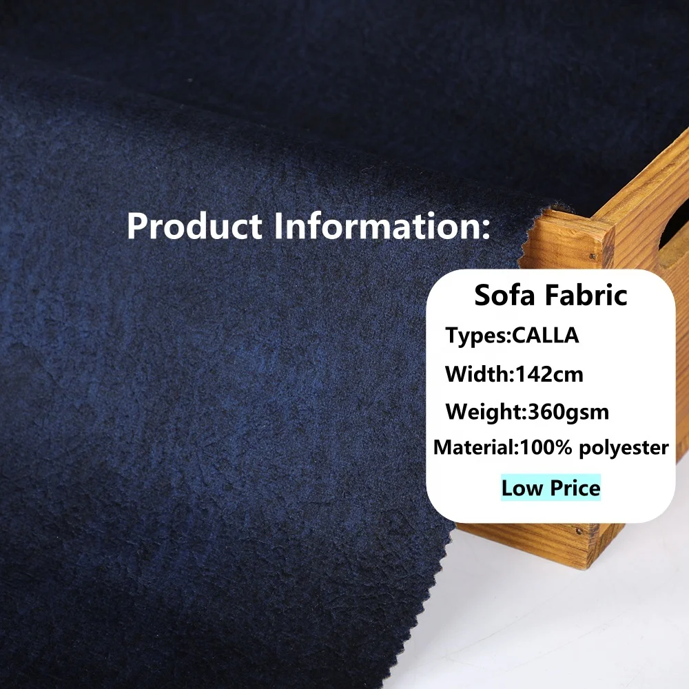 Wholesale 100% Polyester Luxury Velvet Sofa Fabric Plain Dyed Yarn Upholstery Fabrics for Sofas and Furniture