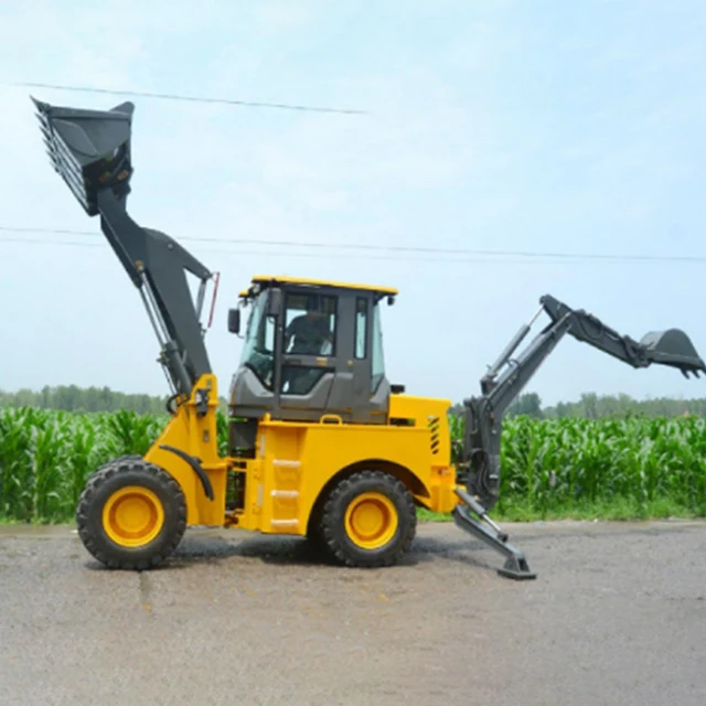 Diesel Mini Backhoe loader 8 ton CE EPA China Sale 4 wheel drive new backhoe and loader Applicable earthmoving machinery