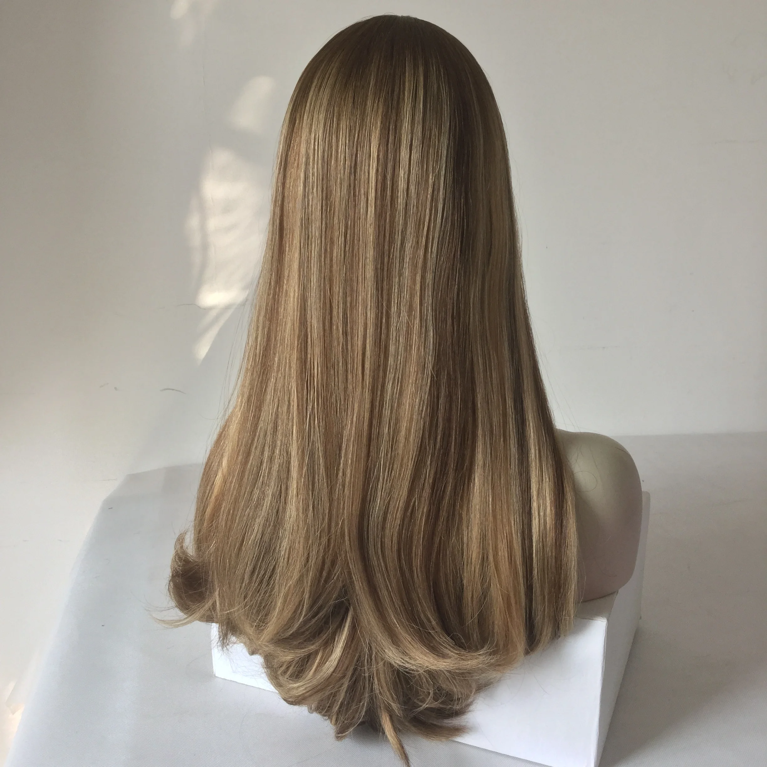 LX18  Certified Top Lace Wig Multidirectional  Skin Top virgin human  European hair Jewish Kosher wigs Manufactural