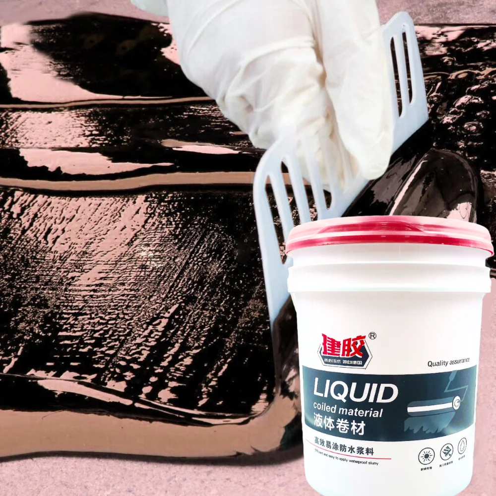 Domestic and Commercial Rubberized Bitumen Waterproof Coating Membrane Liquid Rubber Waterproofing  For Construction
