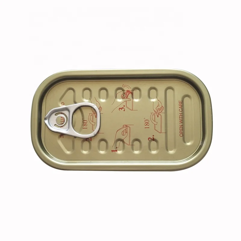 F304 rectangle tinplate easy open end for luncheon meat