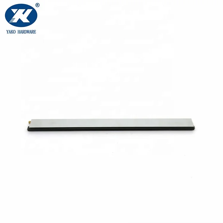 Custom made automatic hotel door seals home wooden bottom Down door sweep seal aluminum strip holder