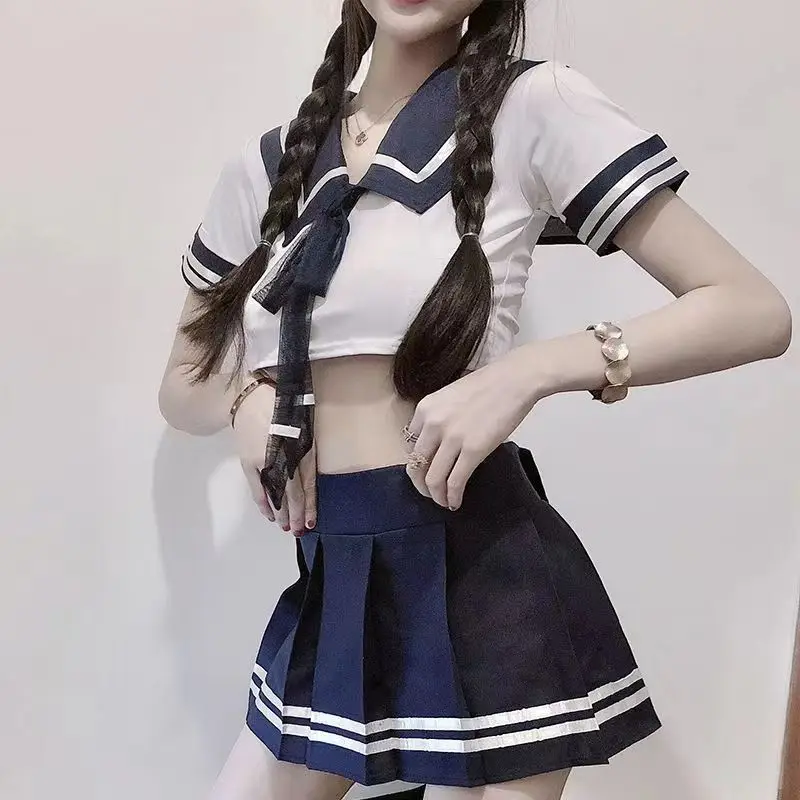 Role Play Halloween Cosplay Lolita Sailor Costumes Maid Outfits New School Girl JK Uniform Japanese Sexy Student