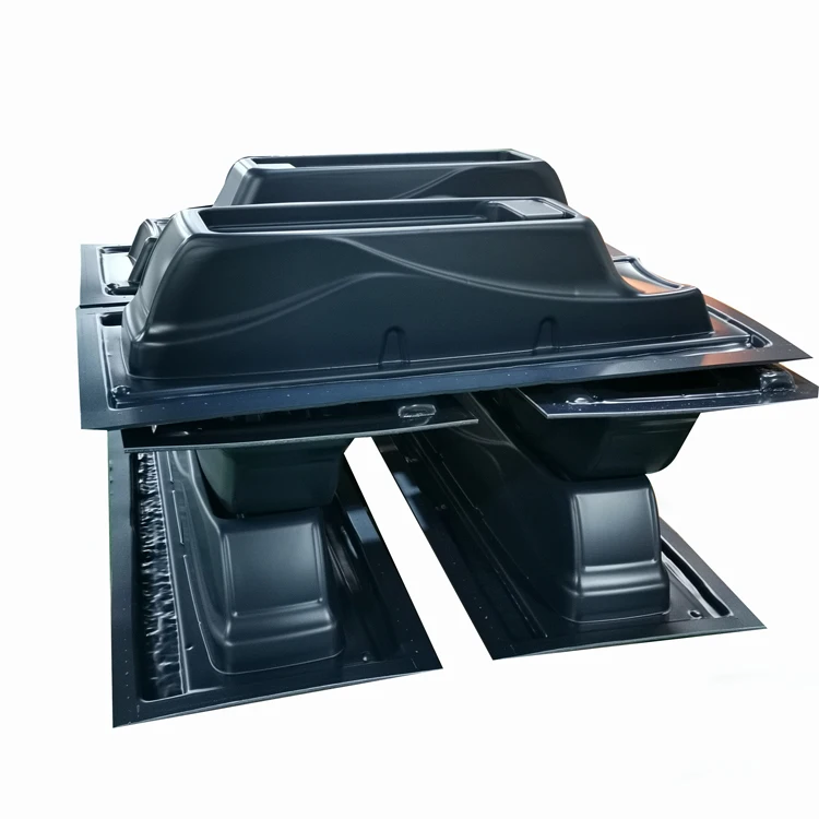 OEM custom Abs PP HDPE plastic parts  thermoforming vacuum forming car armrest storage box