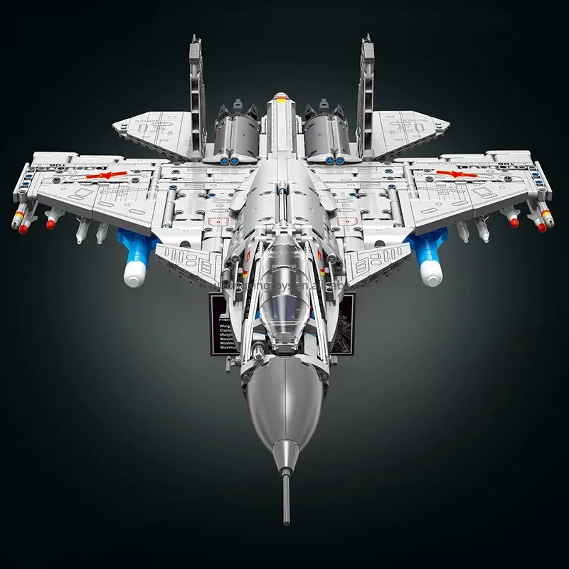 TGL T4026 2024 Новая военная J-15 Боевая модель истребителя с кронштейном Декор Детская Сборка игрушки подарочные строительные блоки Наборы