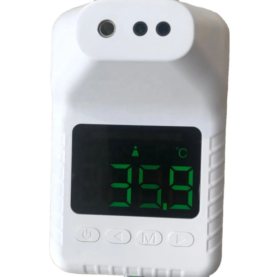 Горячая Распродажа K3X настенное крепление температуру тела тепловой сканер, термометр, голосовой Будильник ЖК-дисплей отеля супермаркет промышленного использования