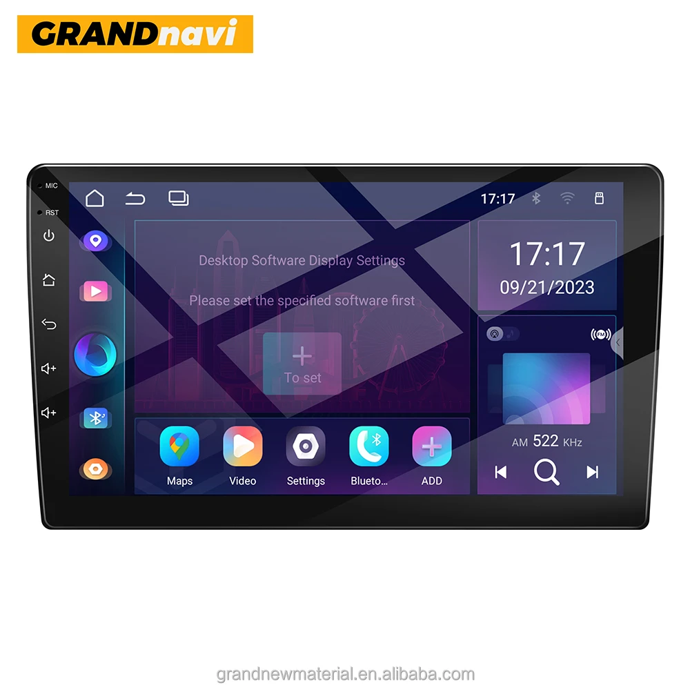 Grandnavi 9' 4+64G 2 Din Cooling Fan High Quality DSP Universal Screen Car Radio Multimedia Video Player Gps Car Stereo Radio