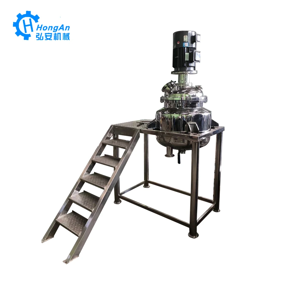 
Stainless Steel Milk Cosmetic Soap Detergent Juice Beverage Mixing Tank With Agitator 