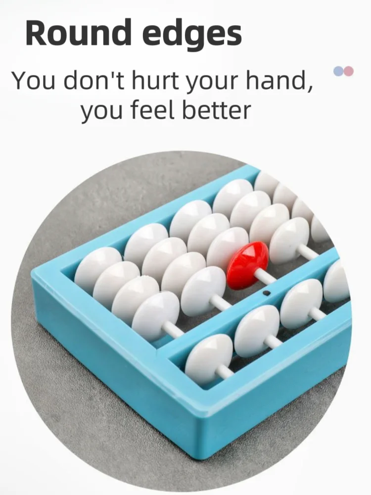 13 grade plastic portable student learning math tool abacus