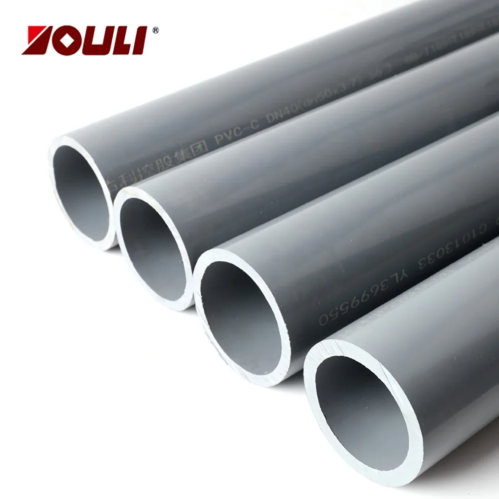 DIN ASTM Standard  SCH40/SCH80 PVC/ CPVC Pipe for Chemical Industry