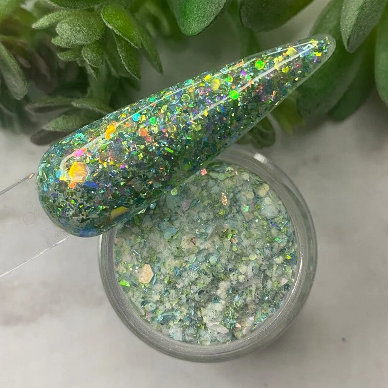 Hot Sale Nail Art Powder Agave Green Nail Dip Powder Acrylic nail powder