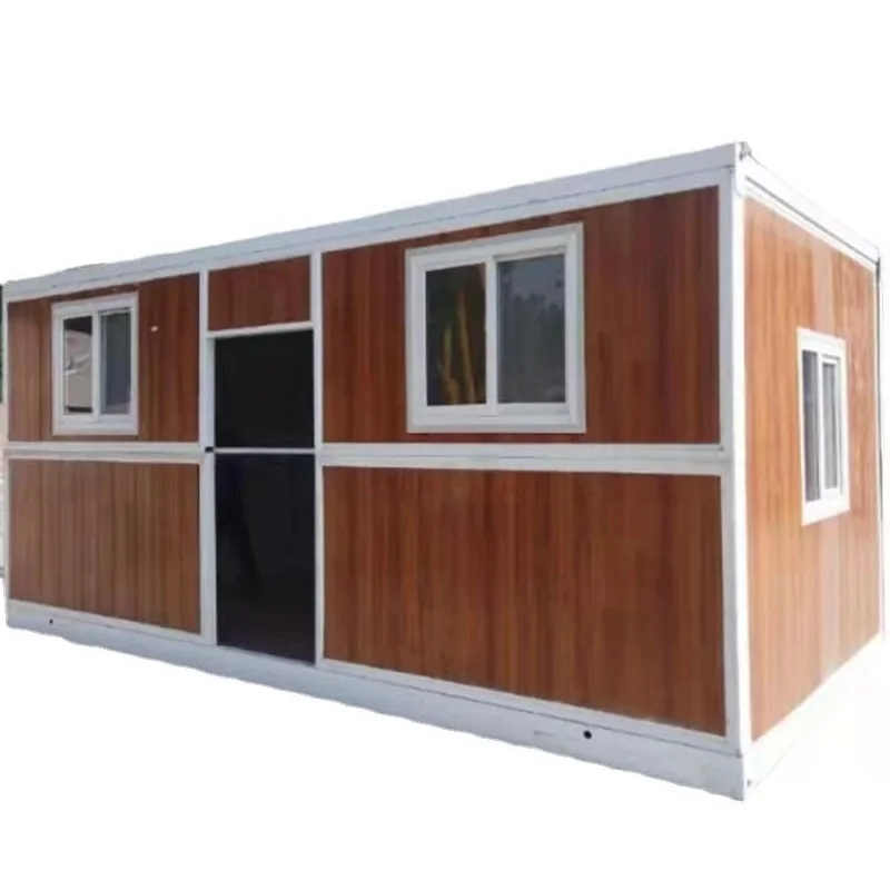 Chinese Factory Price 20 Ft Expandable Prefabricated Foldable Container House With Garage Door