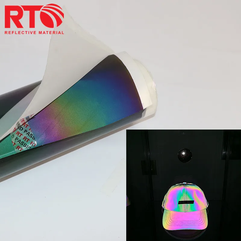 Gray Color Reflector Iron On Reflective Heat Transfer Label Safety Clothing Vinyl Reflective For Plotter Cutting