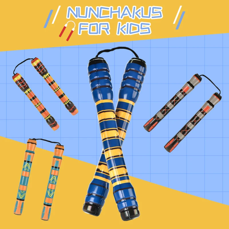 Мягкая и безопасная игрушка из пенополиуретана нунчакус для