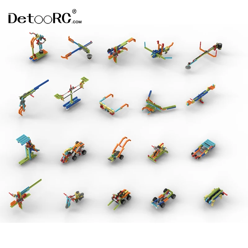 Detoo 110 in 1 construction toys physical science engineering creation kits STEM Project for kids