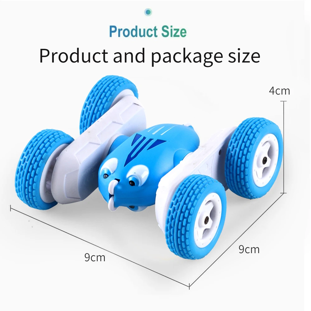 2.4G RC Car Storm Mini Remote Control Drift Stunt Car 360 Degree Rotation Upright Standing Stunt Car Gift Funny Mini Toy