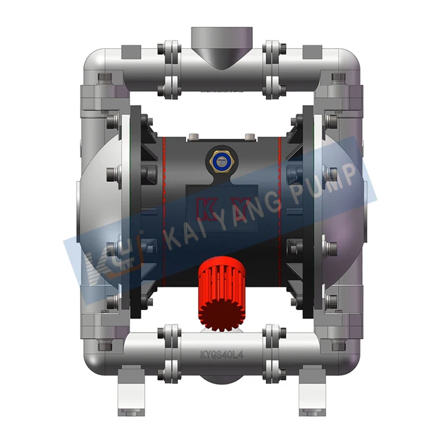 Alkali Resistant High Temperature Stainless Steel 304 Pneumatic Double Diaphragm Pump Wide Flow Range