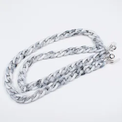 New Trendy Multiple Dual -color 1.1*70cm Acrylic Chain Sunglasses Eyeglass chains face Masking holder for sunglasses