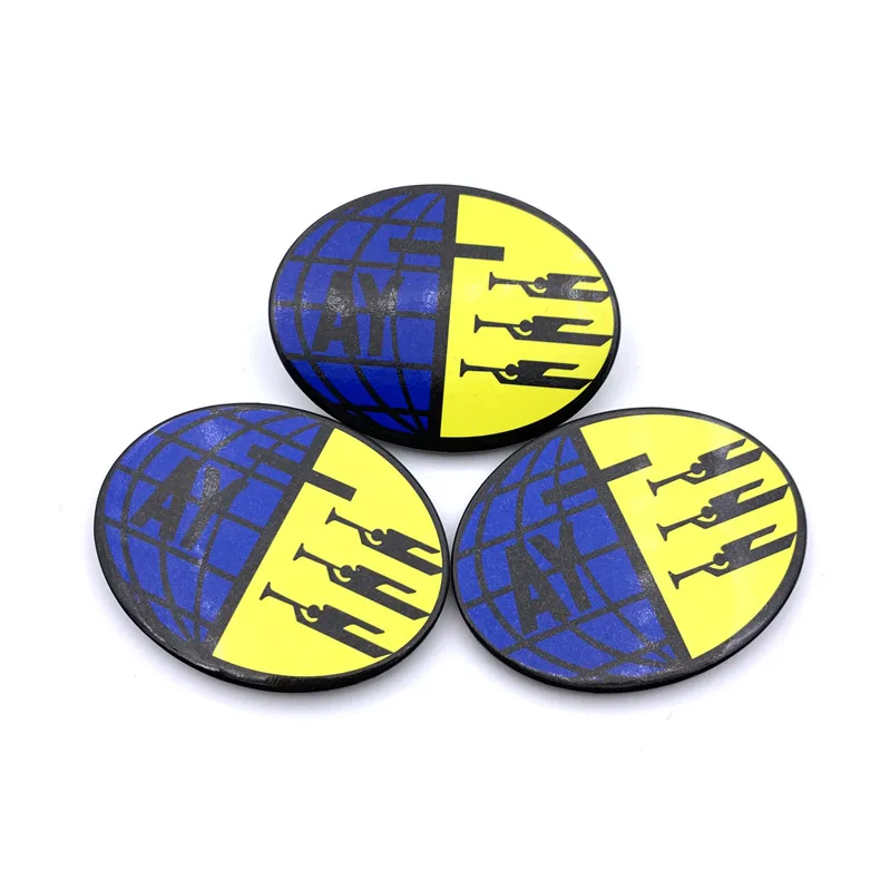 
OEM Birthday Promotional Flashing Oval Shape custom buttons badges pin 