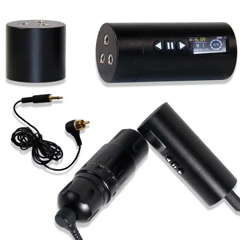 Flux Rotary Cover Used Wireless Shape Machine Kit Professional Set Piercing Pen Pistol Tattoo Gun Electric Aluminum Permanentes