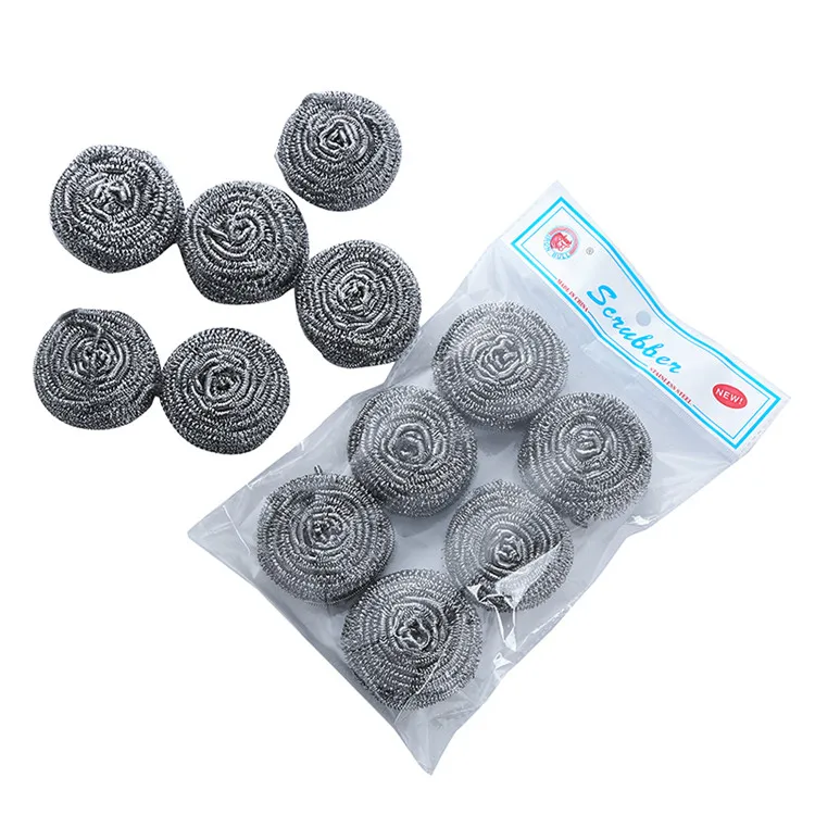 China Iron Bull Substitude Cleaning Ball Scourer Manufacturer Dollar Penny Sale Stainless Steel Scrubber