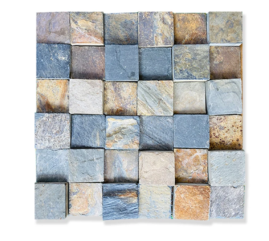 Открытый красивый каменный Настенный декор натуральный Сланский 300x300 производители низкая цена