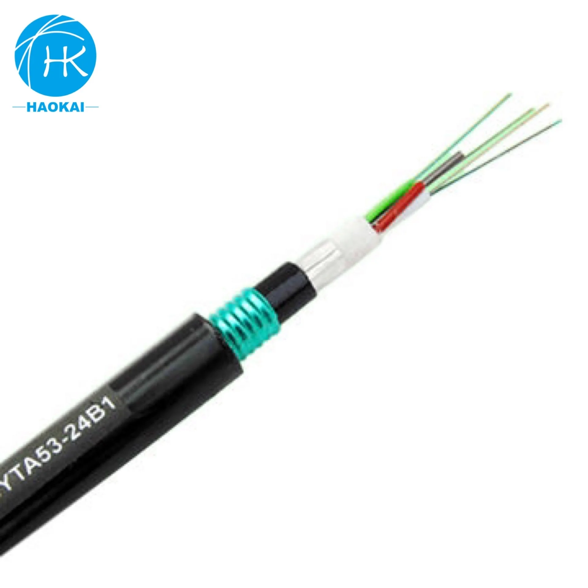 Психического GYTA53 8 ядро антеннаи проток, многожильный свободно лежащий оптический модуль подземный наряжняя волоконно-оптического кабеля
