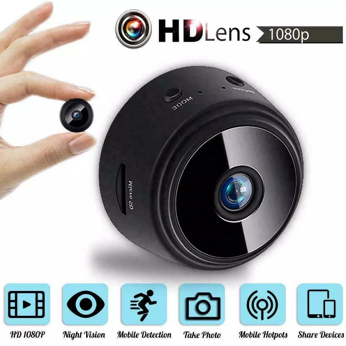 Network Camera A9  Camera 1080p HD Resolution Super Mini WiFi Camera For Home Security