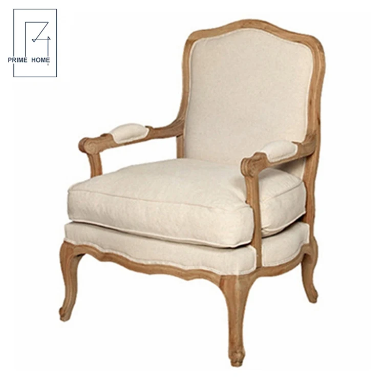 Hot Sale French Provincial Style Wooden Frame Arm Wedding Chair (1600296583204)