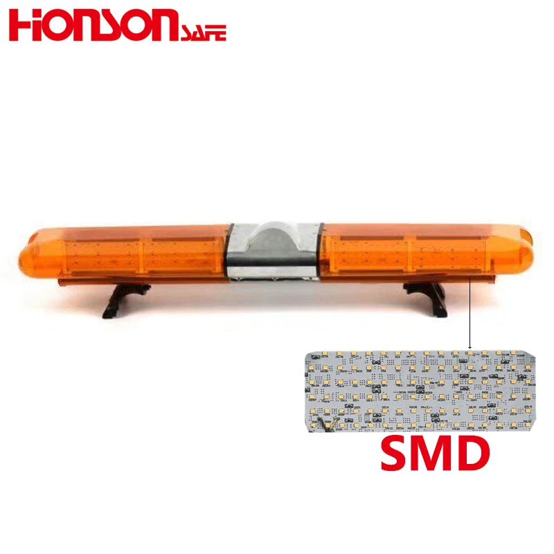 thickening PC dome Red Blue SMD LED Warning Lightbar with 100W siren speaker for ambulance Car