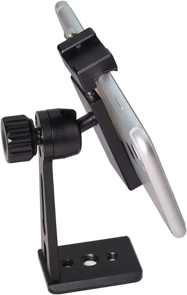 
Phone Holder for Tripod, Metal Cellphone Tripod Adapter 360 Degree Rotation Vertical Video Smartphone Bracket Clip for iPhone X Phone Holder for Tripod, Metal Cellphone Tripod Adapter 360 Degree Rotation Vertical Video Smartphone Bracket Clip for iPhone 