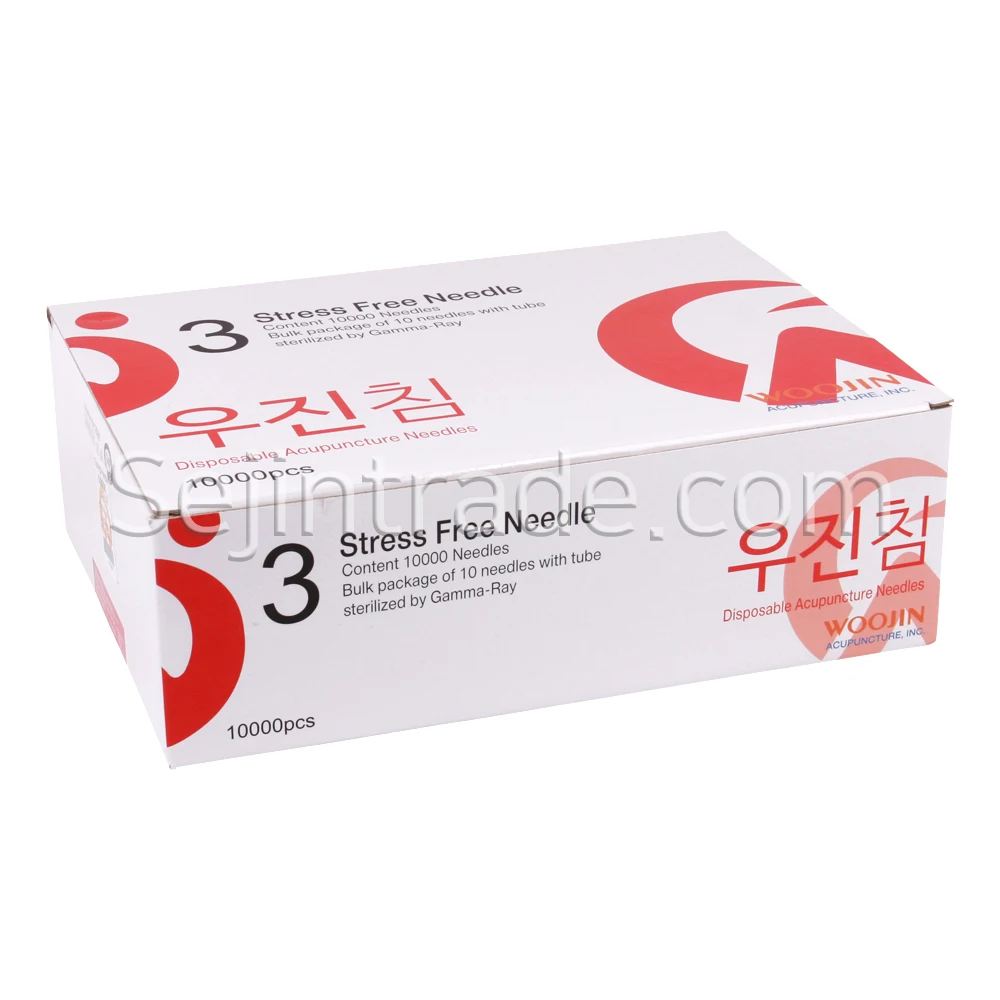 
WOOJIN ACUPUNCTURE NEEDLE Pouch Package Stainless Steel Acupuncture Needles Stress Free Needle With Tube Hot Sale(1,000 PCS/BOX) 