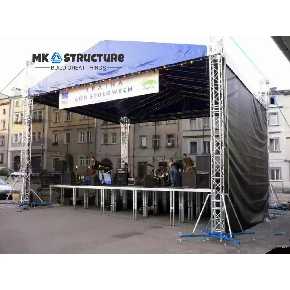 Manufacturer Aluminium Display Speaker Truss Lifting Line Array Stand Truss Stage Platform
