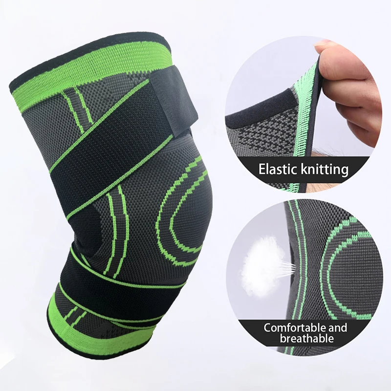 Customizable Thin Nylon Knee Joint Support Strap Adjustable Fitness Exercise Training Protector for Men Women Warm Protection