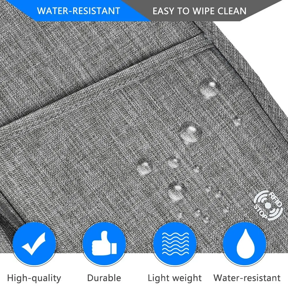 Hot Selling Zipper High quality Large Capacity Family Travel Passport Holder For Men Women