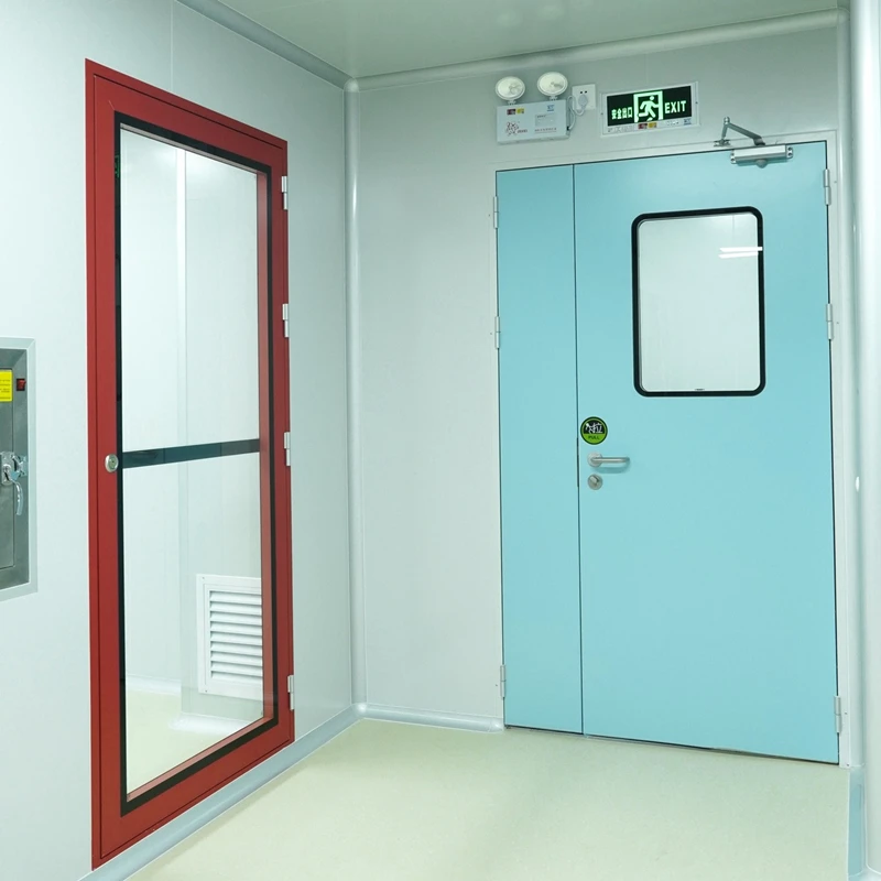 Pharmaceutical Factory Steel Door Airtight Swing Open Clean Room Doors